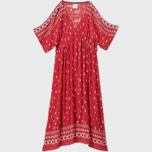 XL Knox Rose Strawberry jam short sleeve dress